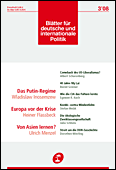 Bl�tter f�r deutsche und internationale Politik