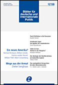 Bl�tter f�r deutsche und internationale Politik