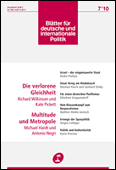 Bl�tter f�r deutsche und internationale Politik