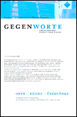 Gegenworte