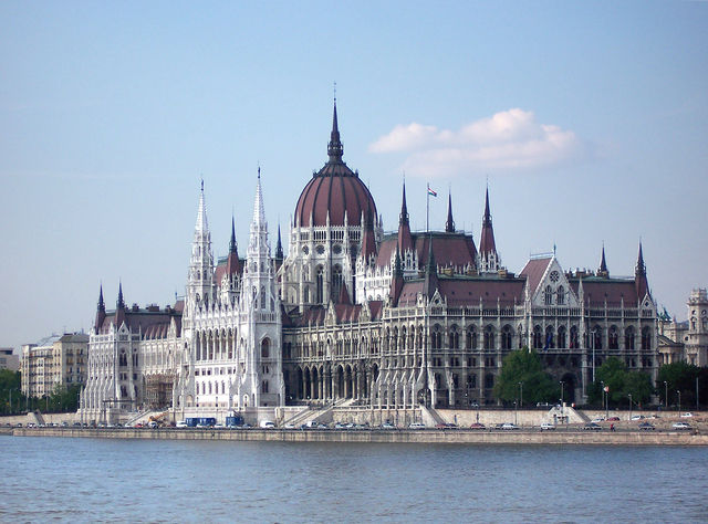 Das ungarische Parlament in Budapest