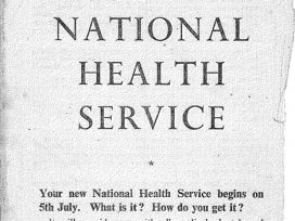 The New National Health Service leaflet from 1948