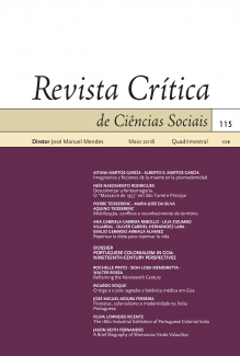 Cover of Revista Crítica de Ciências Sociais
