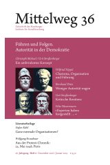 Cover of Mittelweg 36