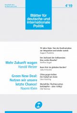 Cover of Blätter für deutsche und internationale Politik