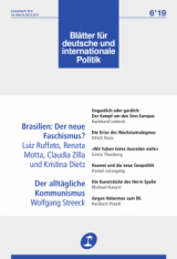 Cover of Blätter für deutsche und internationale Politik