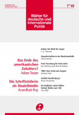 Cover of Blätter für deutsche und internationale Politik
