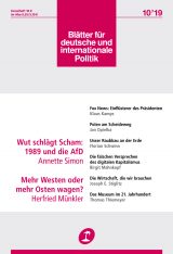 Cover of Blätter für deutsche und internationale Politik