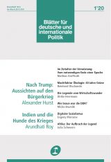Cover of Blätter für deutsche und internationale Politik