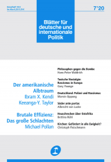 Cover of Blätter für deutsche und internationale Politik
