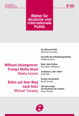 Cover of Blätter für deutsche und internationale Politik