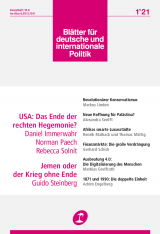 Cover of Blätter für deutsche und internationale Politik