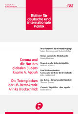 Cover of Blätter für deutsche und internationale Politik