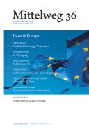 Cover of Mittelweg 36