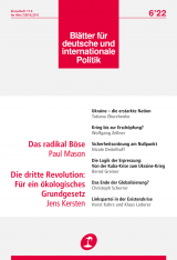 Cover of Blätter für deutsche und internationale Politik
