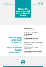 Cover of Blätter für deutsche und internationale Politik