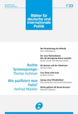 Cover of Blätter für deutsche und internationale Politik