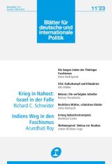 Cover of Blätter für deutsche und internationale Politik