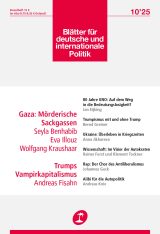 Cover of Blätter für deutsche und internationale Politik
