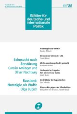 Cover of Blätter für deutsche und internationale Politik