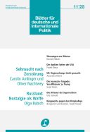 Cover of Blätter für deutsche und internationale Politik