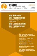 Cover of Blätter für deutsche und internationale Politik